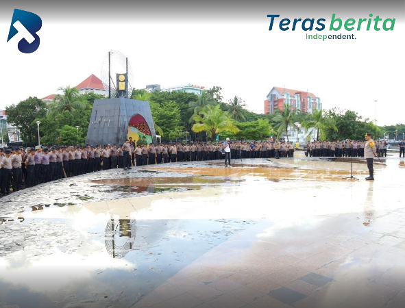 Kapolda Sulsel Pimpin Bakti Sosial Bersih Lingkungan di Anjungan Pantai Losari