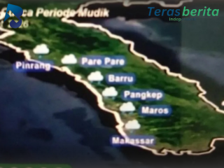 Badan Meteorologi, Klimatologi, dan Geofisika Prediksi Hujan Dominasi Cuaca Mudik Lebaran 2026 di Sulawesi Selatan