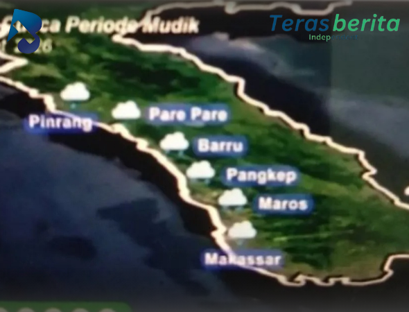Badan Meteorologi, Klimatologi, dan Geofisika Prediksi Hujan Dominasi Cuaca Mudik Lebaran 2026 di Sulawesi Selatan
