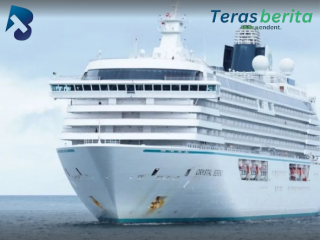 SPJM Optimalkan Layanan Sambut Kapal Pesiar Crystal Serenity di Pelabuhan Makassar